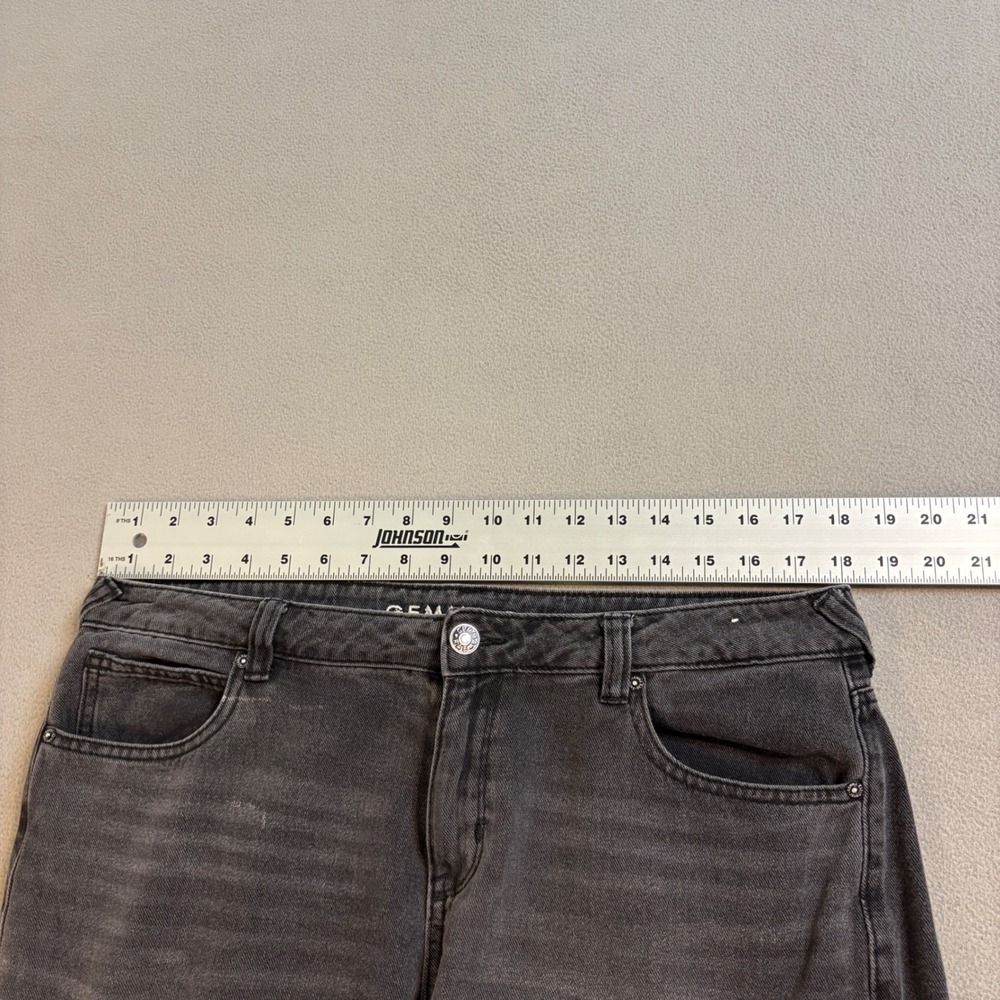 GEMMA RAE Womens Black Wash Wide Leg Cargo Jeans Size 13/31 - Picture 5 of 8
